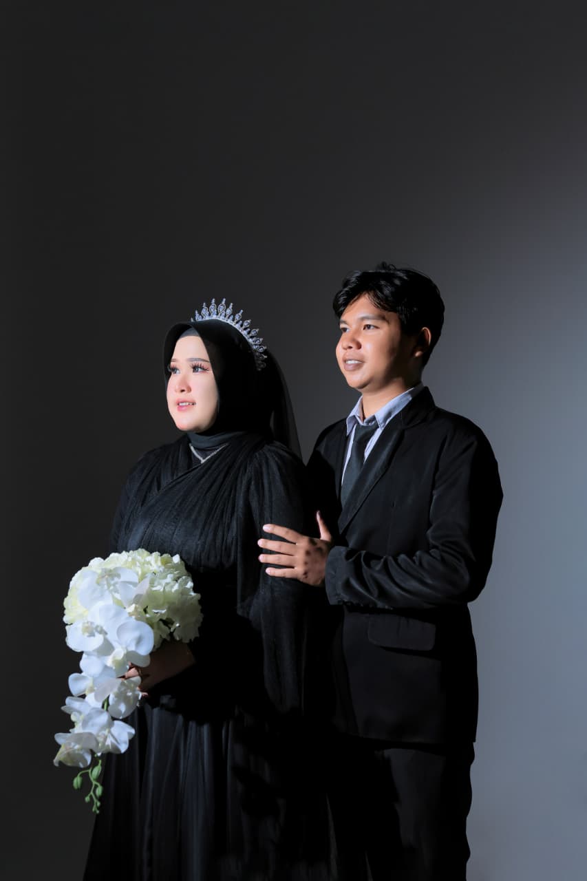 Romantic couple portrait